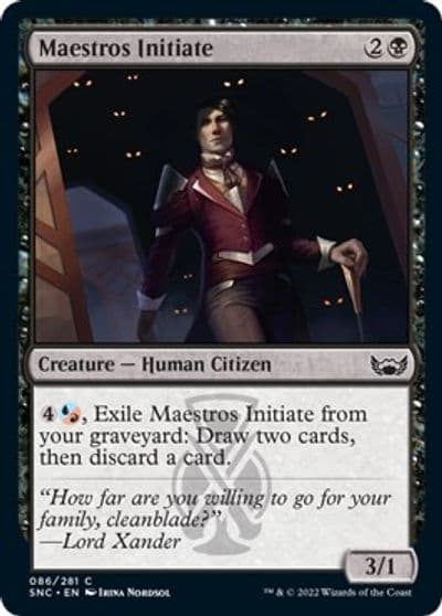 Maestros Initiate Streets of New Capenna Magic card