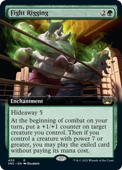 Fight Rigging Extended Art Streets of New Capenna Magic card