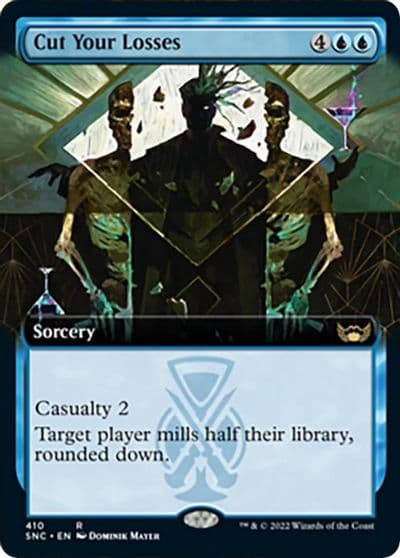 Cut Your Losses Extended Art Streets of New Capenna Magic card