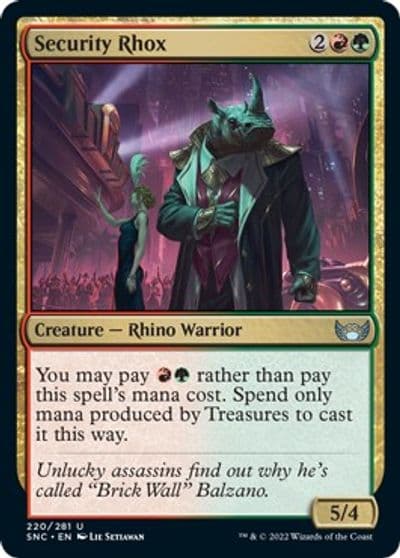 Security Rhox Streets of New Capenna Magic card