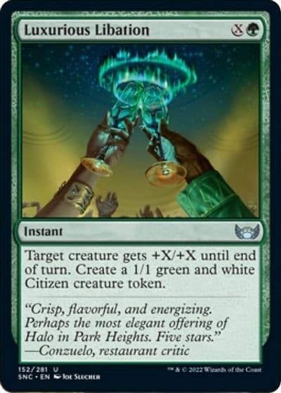 Luxurious Libation Streets of New Capenna Magic card