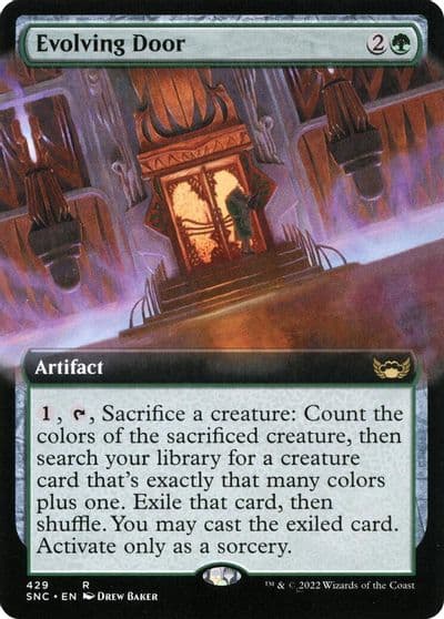 Evolving Door Extended Art Streets of New Capenna Magic card