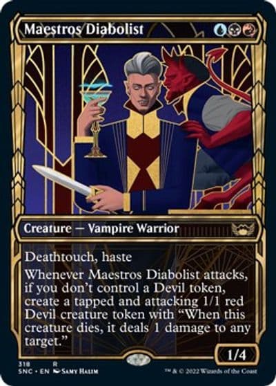 Maestros Diabolist Showcase Streets of New Capenna Magic card