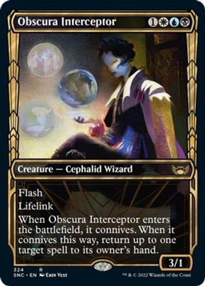 Obscura Interceptor Showcase Streets of New Capenna Magic card