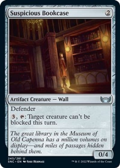 Suspicious Bookcase Streets of New Capenna Magic card