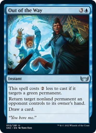 Out of the Way Streets of New Capenna Magic card
