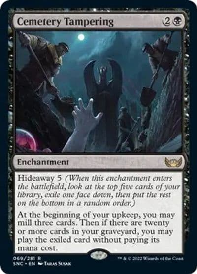 Cemetery Tampering Streets of New Capenna Magic card