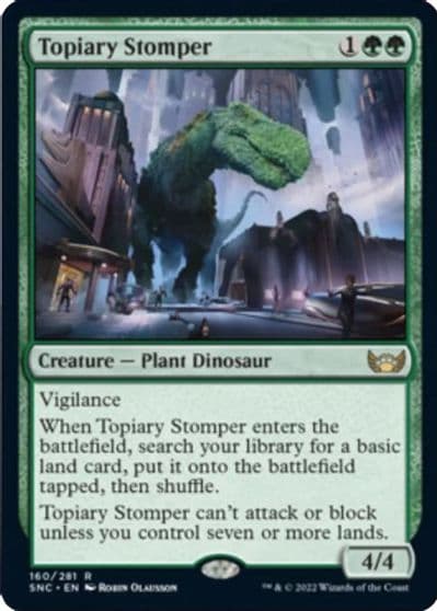 Topiary Stomper Streets of New Capenna Magic card
