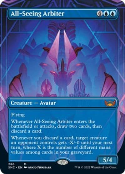 All Seeing Arbiter Borderless Streets of New Capenna Magic card