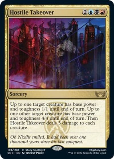 Hostile Takeover Streets of New Capenna Magic card