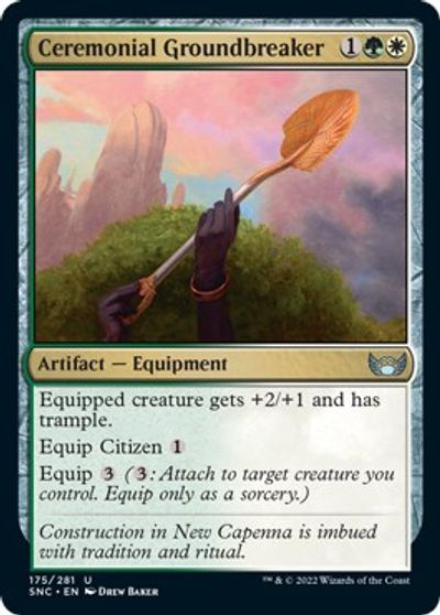 Ceremonial Groundbreaker Streets of New Capenna Magic card