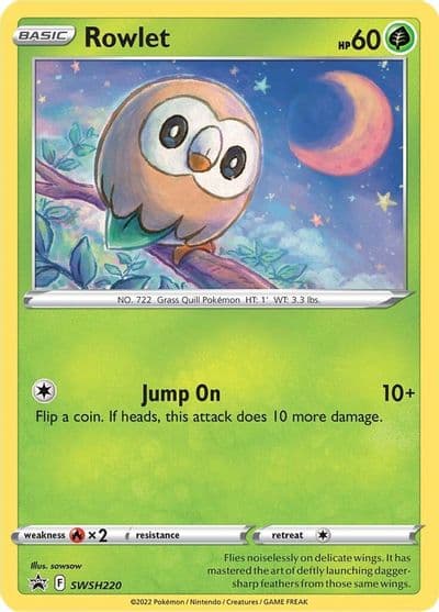 Rowlet - SWSH220 SWSH: Sword & Shield Promo Cards Pokemon card