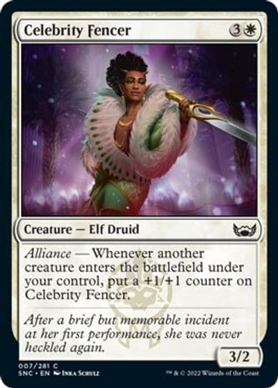 Celebrity Fencer Streets of New Capenna Magic card