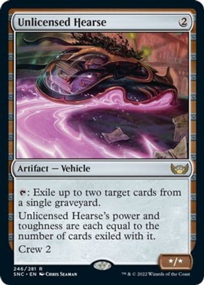 Unlicensed Hearse Streets of New Capenna Magic card