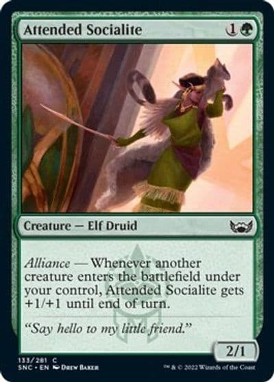 Attended Socialite Streets of New Capenna Magic card