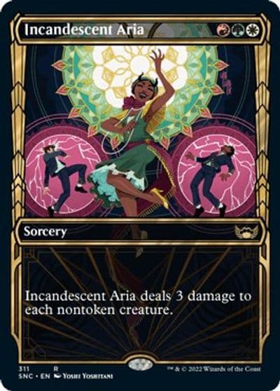 Incandescent Aria Showcase Streets of New Capenna Magic card