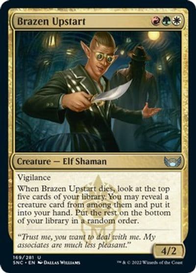 Brazen Upstart Streets of New Capenna Magic card