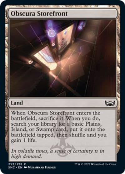 Obscura Storefront Streets of New Capenna Magic card