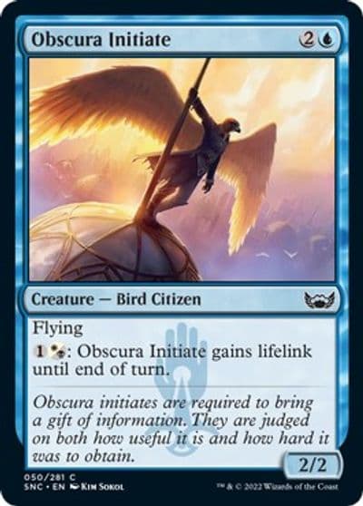 Obscura Initiate Streets of New Capenna Magic card