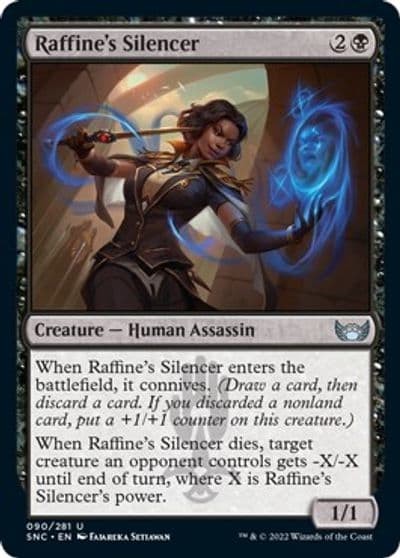 Raffines Silencer Streets of New Capenna Magic card