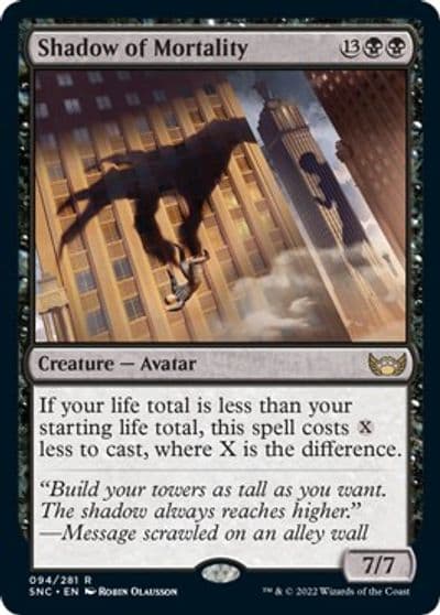 Shadow of Mortality Streets of New Capenna Magic card