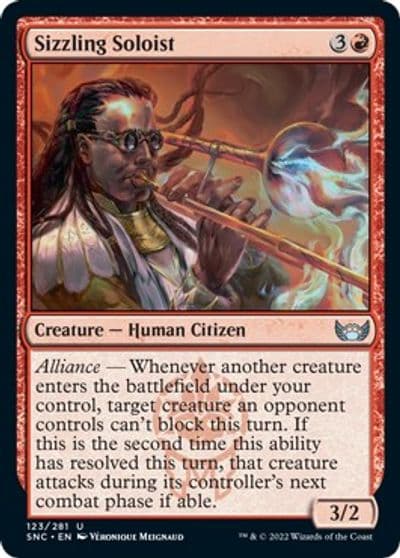 Sizzling Soloist Streets of New Capenna Magic card