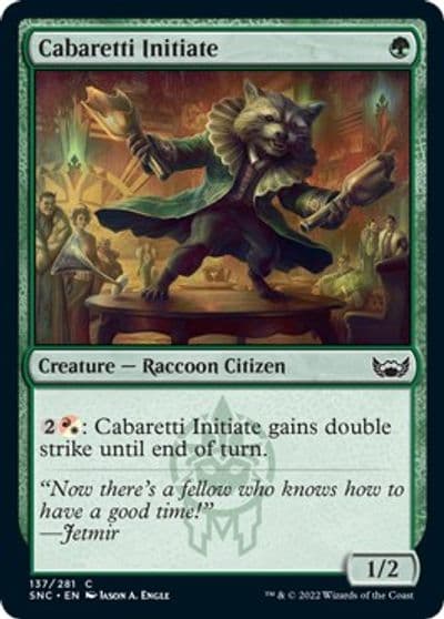 Cabaretti Initiate Streets of New Capenna Magic card