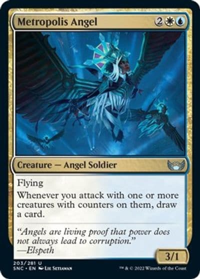 Metropolis Angel Streets of New Capenna Magic card