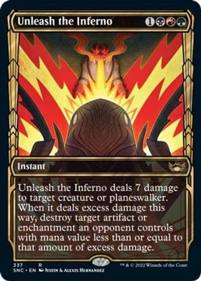 Unleash the Inferno Showcase Streets of New Capenna Magic card