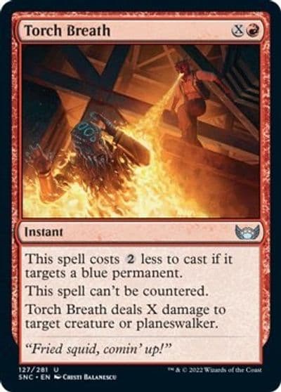 Torch Breath Streets of New Capenna Magic card