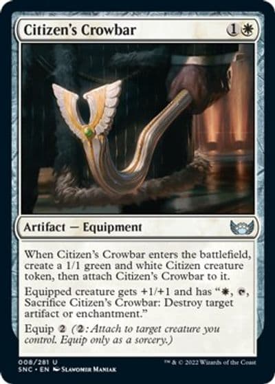 Citizens Crowbar Streets of New Capenna Magic card