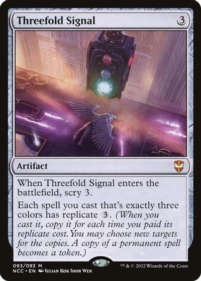 Threefold Signal Commander: Streets of New Capenna Magic card
