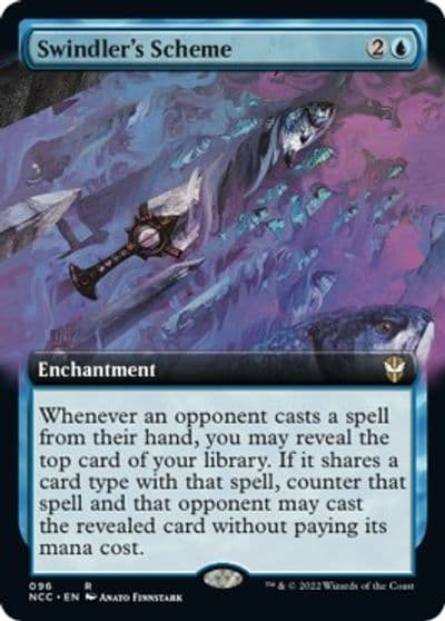 Swindlers Scheme Extended Art Commander: Streets of New Capenna Magic card