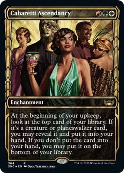 Cabaretti Ascendancy Gilded Foil Streets of New Capenna Magic card