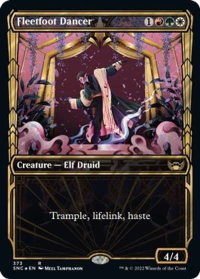 Fleetfoot Dancer Gilded Foil Streets of New Capenna Magic card