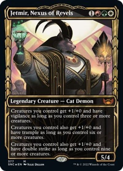 Jetmir Nexus of Revels Gilded Foil Streets of New Capenna Magic card
