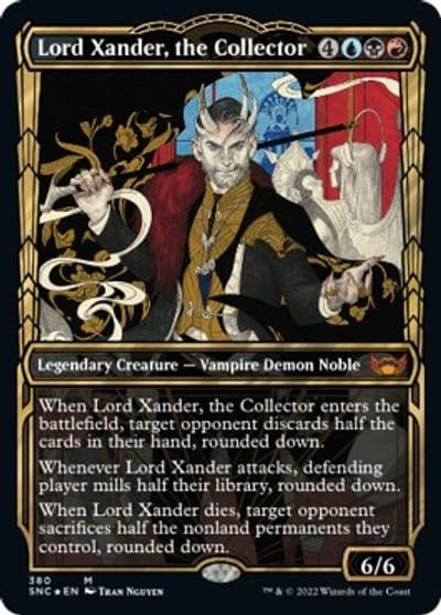 Lord Xander the Collector Gilded Foil Streets of New Capenna Magic card