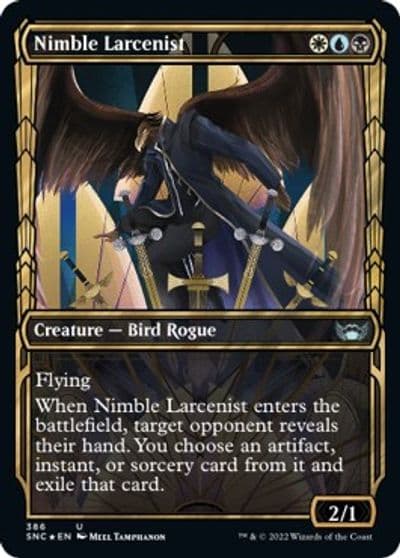 Nimble Larcenist Gilded Foil Streets of New Capenna Magic card