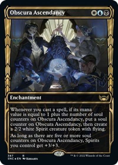 Obscura Ascendancy Gilded Foil Streets of New Capenna Magic card
