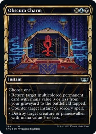 Obscura Charm Gilded Foil Streets of New Capenna Magic card