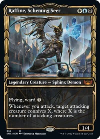 Raffine Scheming Seer Gilded Foil Streets of New Capenna Magic card