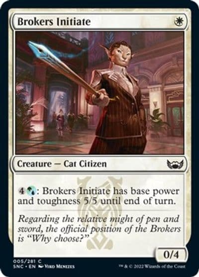 Brokers Initiate Streets of New Capenna Magic card