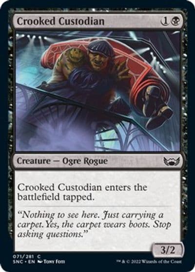 Crooked Custodian Streets of New Capenna Magic card