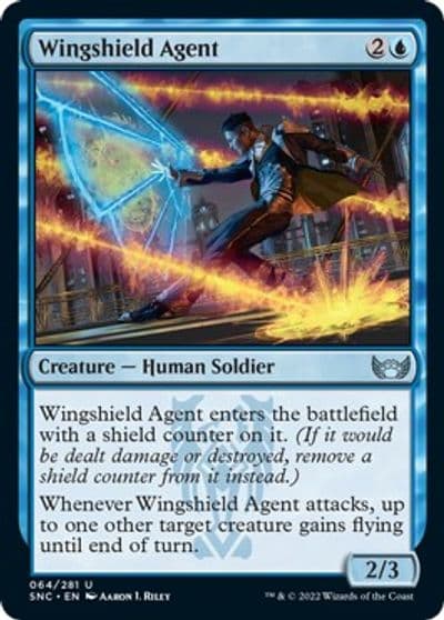 Wingshield Agent Streets of New Capenna Magic card