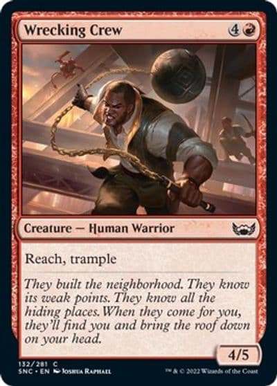 Wrecking Crew Streets of New Capenna Magic card