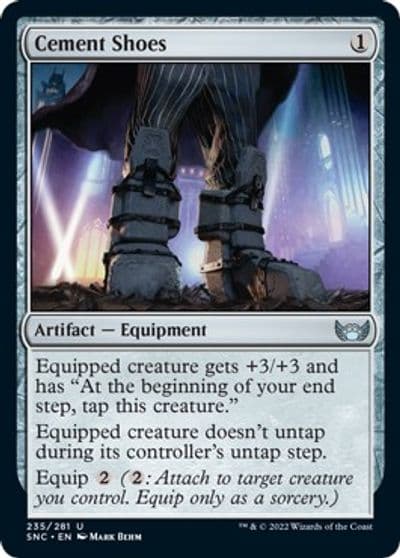 Cement Shoes Streets of New Capenna Magic card