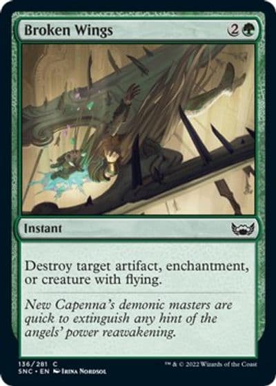 Broken Wings Streets of New Capenna Magic card