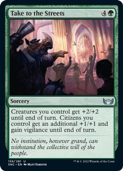 Take to the Streets Streets of New Capenna Magic card