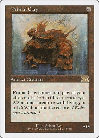Primal Clay Classic Sixth Edition Magic card