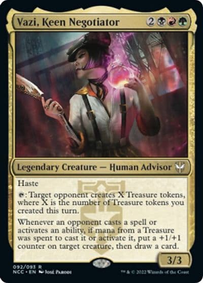 Vazi Keen Negotiator Commander: Streets of New Capenna Magic card